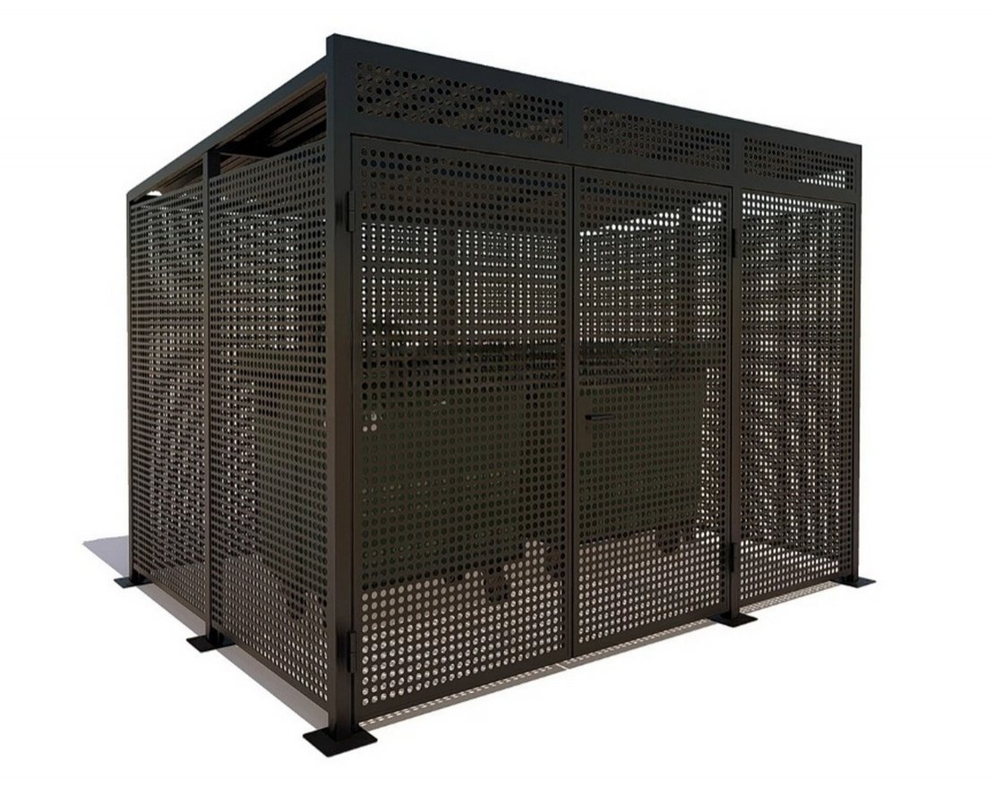 Контейнерная площадка для ТБО-2 Перфорация - вид 5